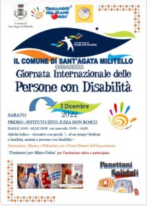 Giornata Internazionale delle Persone con Disabilità - Sabato 3 Dicembre 2022 
